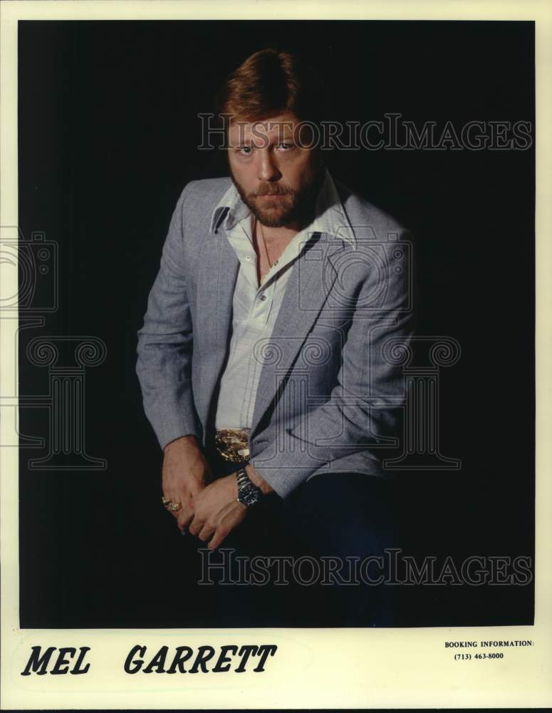 1987 Press Photo Musician Mel Garrett - Historic Images