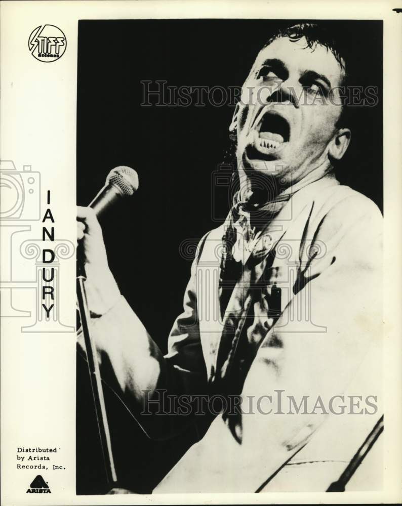 Press Photo Musician Ian Dury - Historic Images