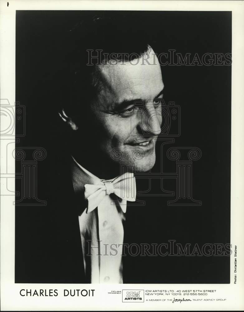 1984 Press Photo Conductor Charles Dutoit - Historic Images