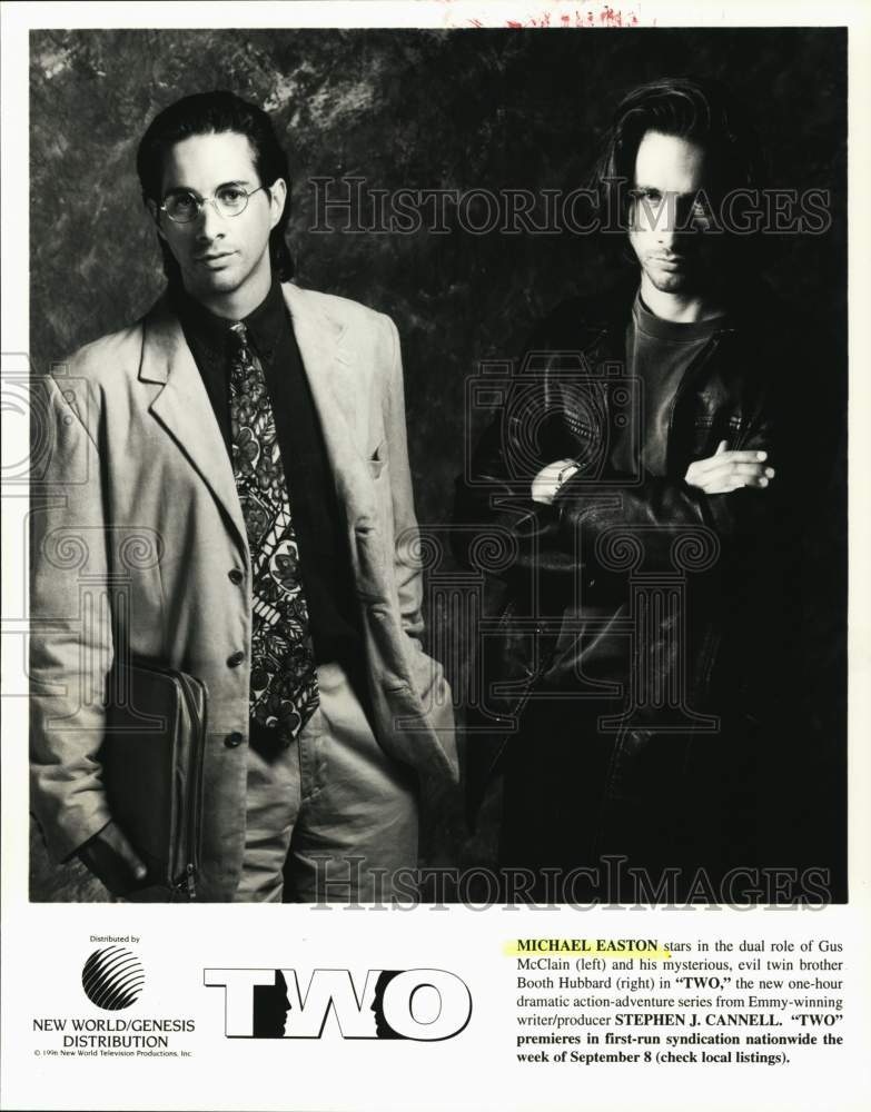1997 Actor Michael Easton stars in TWO. - Historic Images