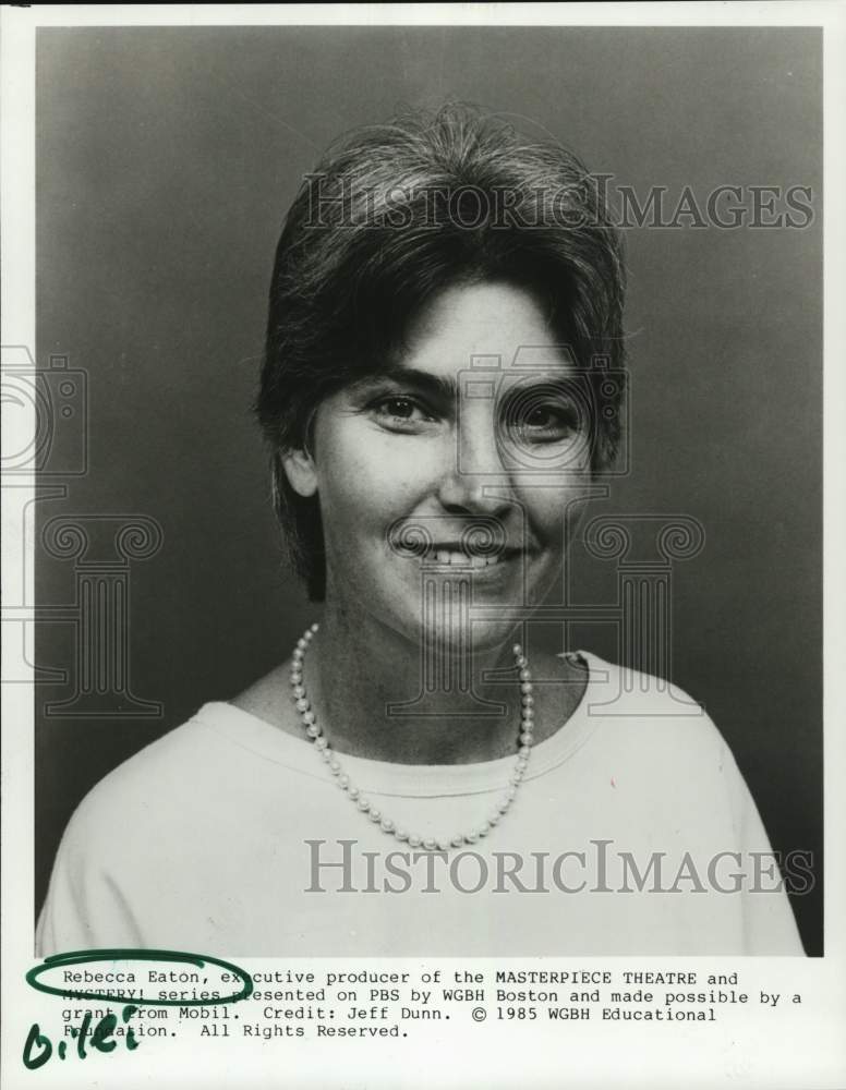 1985 Press Photo Executive producer of Masterpiece Theater Rebecca Eaton - Historic Images