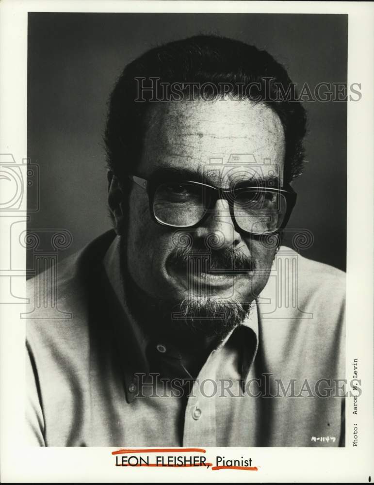 1982 Press Photo Pianist Leon Fleisher - Historic Images
