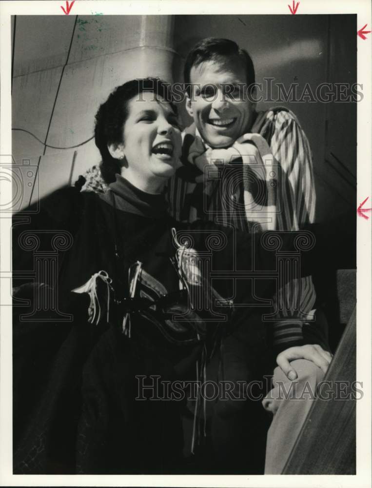 1989 Opera singer Adria Firestone with Director David Gockley - Historic Images