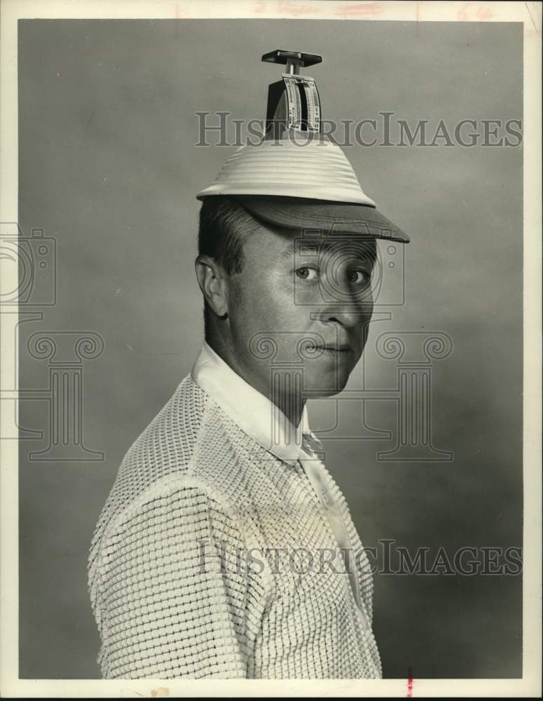 1956 Humorist George Gobel With a Scale-Hat-Historic Images