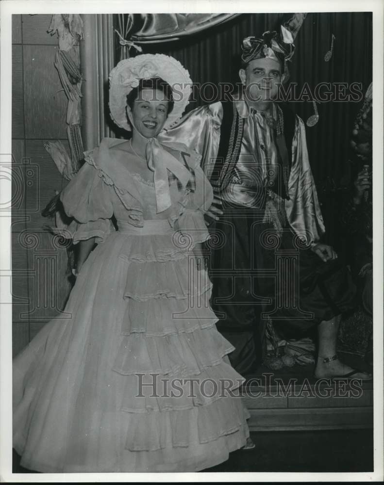 1961 Dr. Durwood Fleming and Woman Pose in Costumes-Historic Images