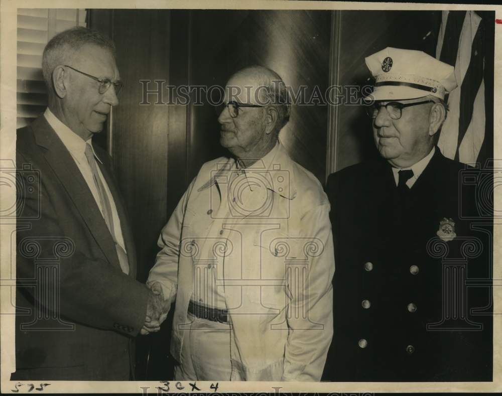 1955 G.L. Fugate, Tom Powers, J.M. Stone,  Fire Department, Houston-Historic Images