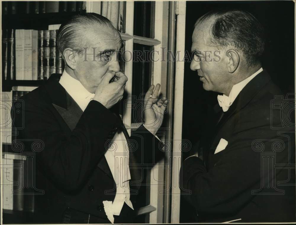 1959 Ambassador Herve Alphand and Senator J. W. Fulbright-Historic Images