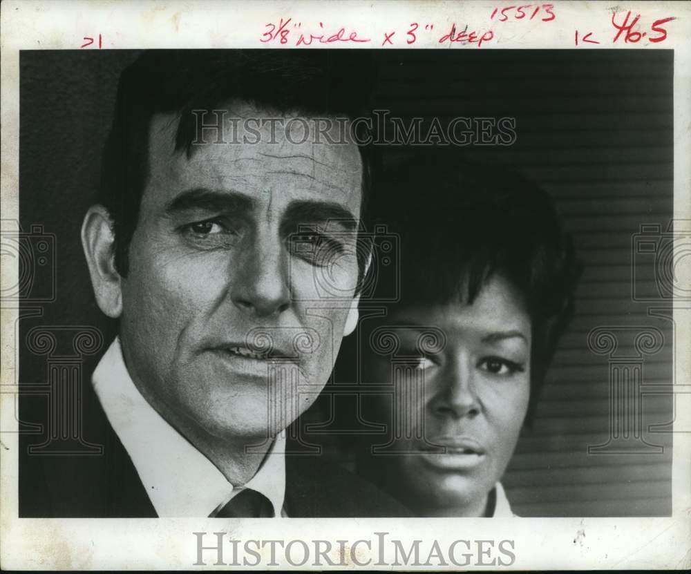 1969 Mike Connors and Gail Fisher star on Mannix.-Historic Images