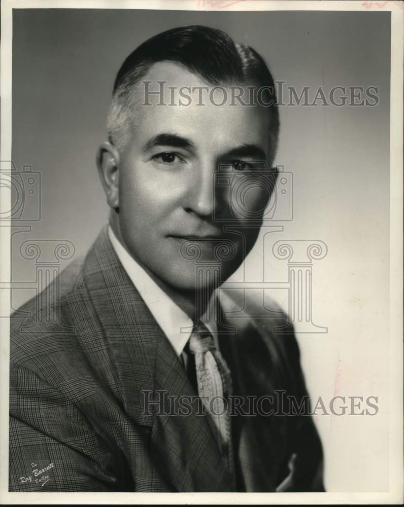 1955 Press Photo Charles F. Hawn, President East Texas Chamber of Commerce- Historic Images