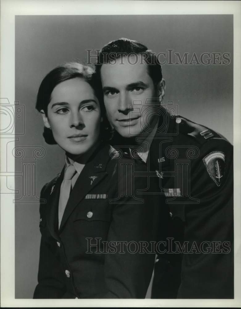 1966 Actors Joan Hackett &amp; Brad Dillman in &quot;Court Martial&quot;-Historic Images