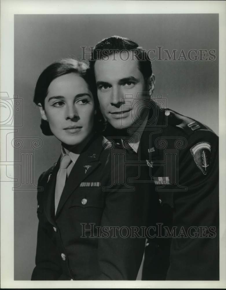 1966 Actors Joan Hackett & Brad Dillman in "Court Martial"-Historic Images
