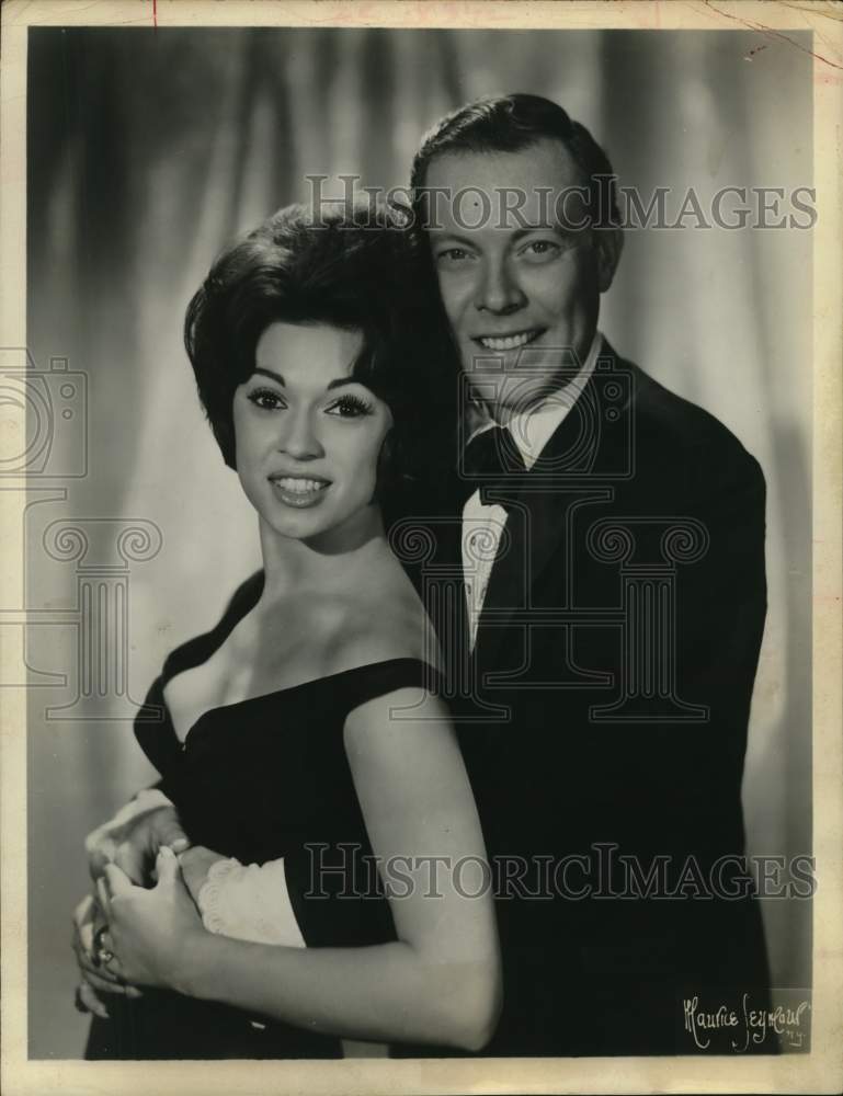 1961 Singer Dick Haymes &amp; Fran Jeffries-Historic Images