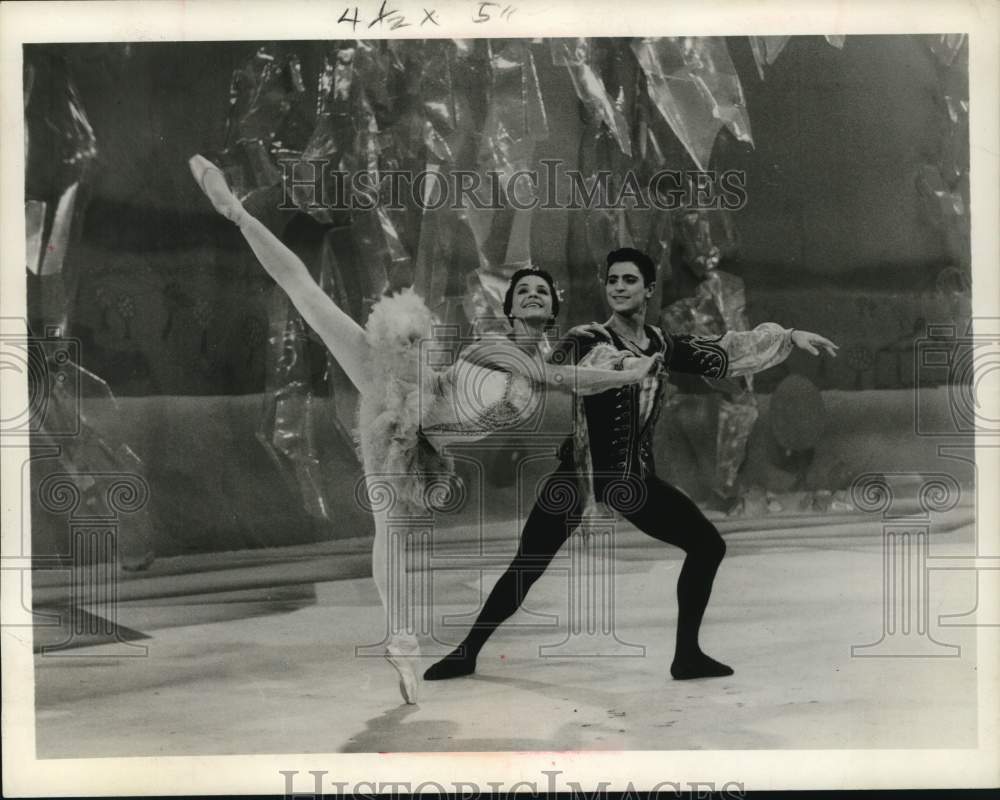 1968 Melissa Hayden and Edward Villella in "The Nutcracker" Ballet-Historic Images