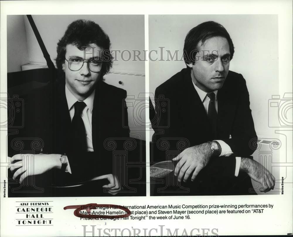 1966 Marc-Andre Hamelin, Steve Mayer on &quot;Carnegie Hall Tonight&quot;-Historic Images