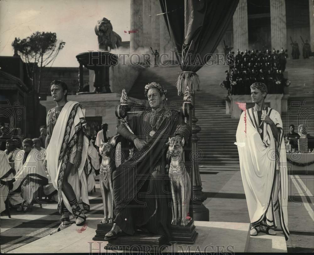 1963 Rex Harrison in a scene from "Cleopatra."-Historic Images