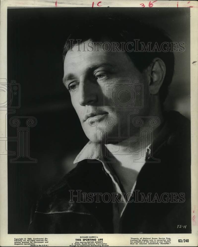 1963 Actor Richard Harris in &quot;This Sporting Life&quot;-Historic Images