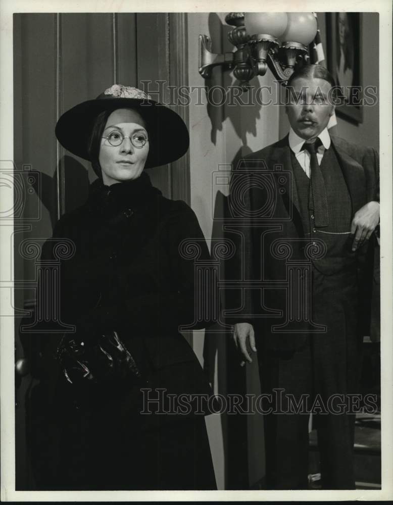 1964 Actress Rosemary Harris in scene with actor.-Historic Images