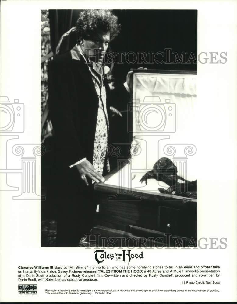 Press Photo Clarence Williams III in a scene from "Tales from the Hood."- Historic Images