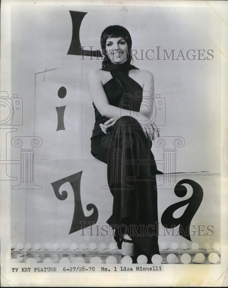 1970 Press Photo Singer/Actress Liza Minnelli - hcp72991- Historic Images