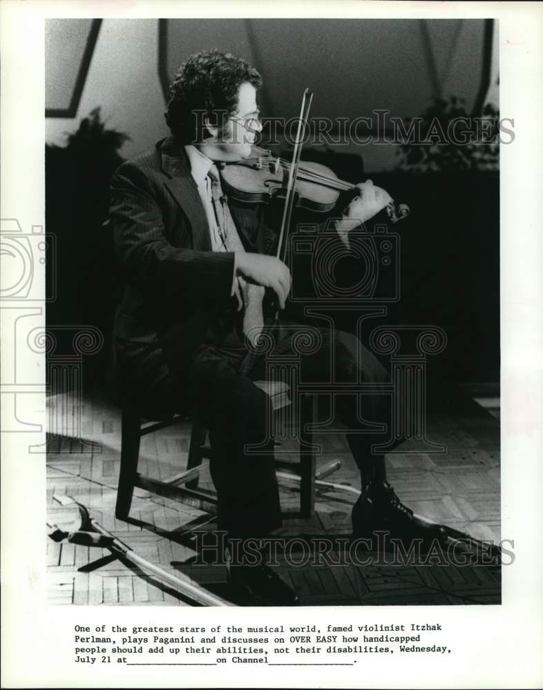 Press Photo Violinist Itzhak Perlman - hcp77145 - Historic Images