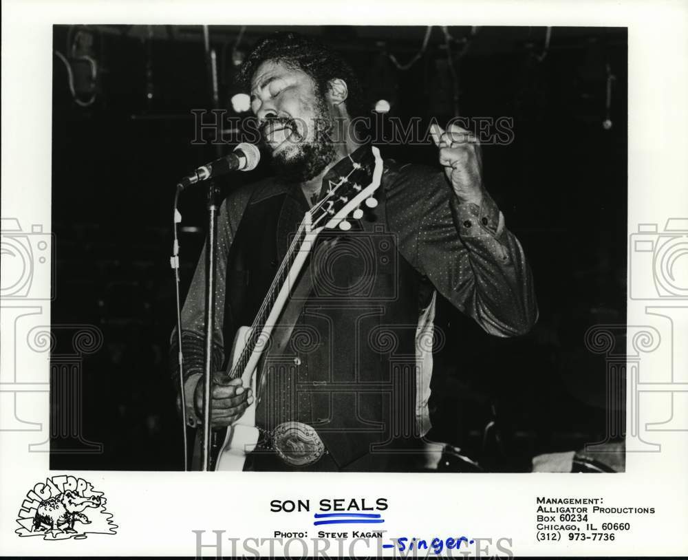 1986 Press Photo Singer Son Seals - hcp81930 - Historic Images