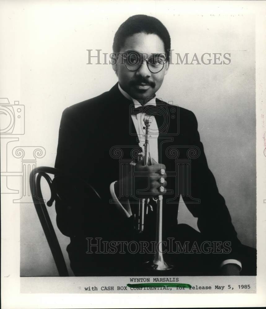 1985 Press Photo Musician Wynton Marsalis - hcp94063- Historic Images