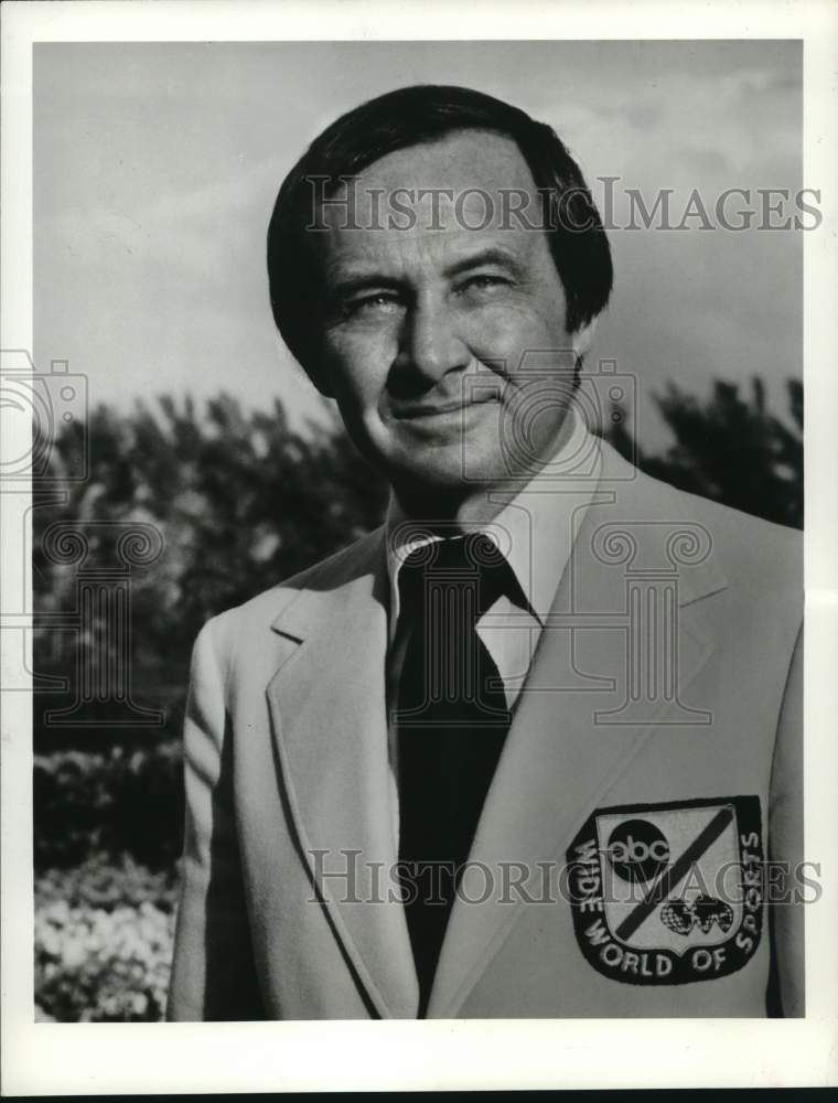 1986 Press Photo ABC Sportscaster Jim McKay - Historic Images