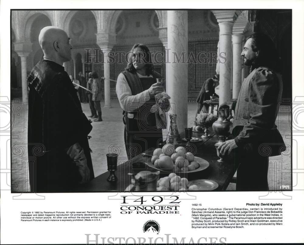 1992 Press Photo "1492: Conquest of Paradise" Movie Scene - hcq25520 - Historic Images