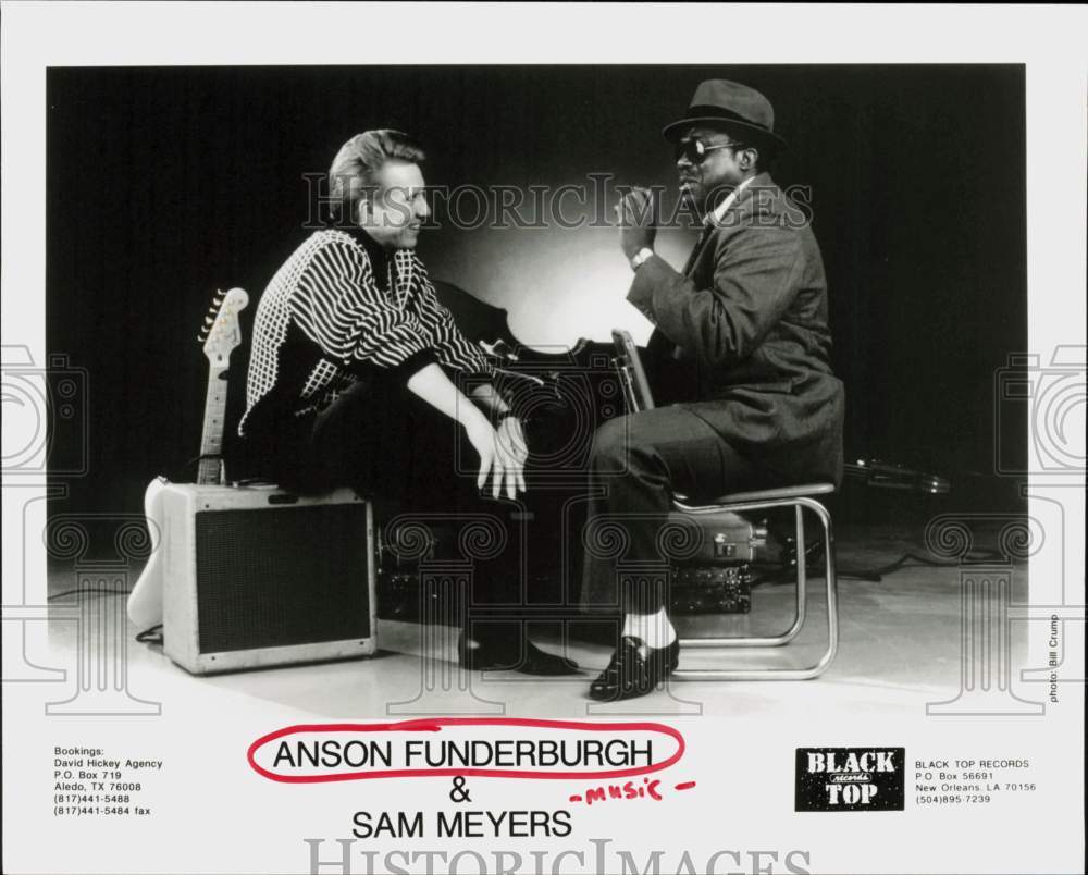 1994 Press Photo Musicians Anson Funderburgh &amp; Sam Myers - hcq44968- Historic Images