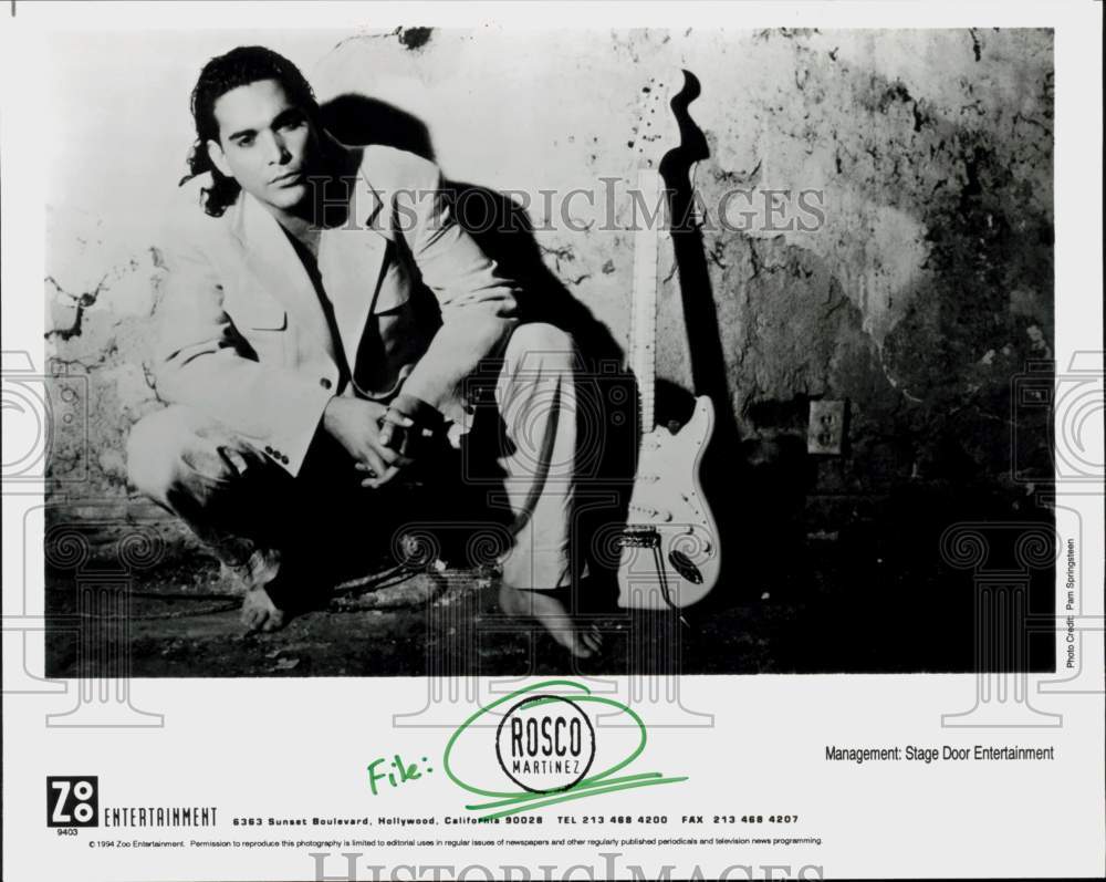 1994 Press Photo Musician Rosco Martinez - hcq45006- Historic Images