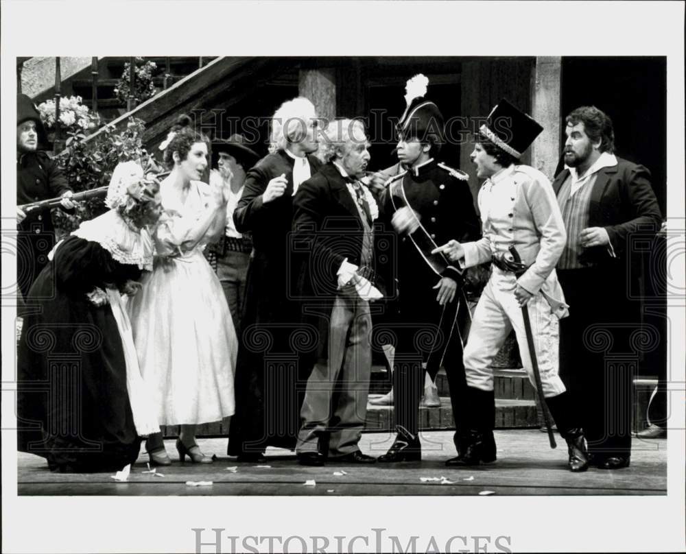 1983 Press Photo Scene from &quot;The Barber of Seville&quot; by Houston Grand Opera- Historic Images