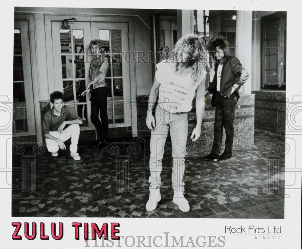 1988 Press Photo Zulu Time, Rock Group - hcq45073- Historic Images