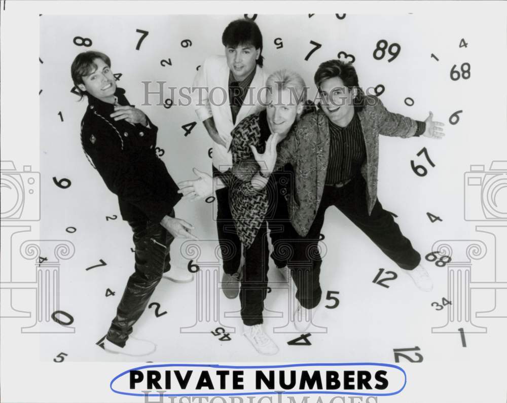 1989 Press Photo Private Numbers, Rock Music Group - hcq45173- Historic Images