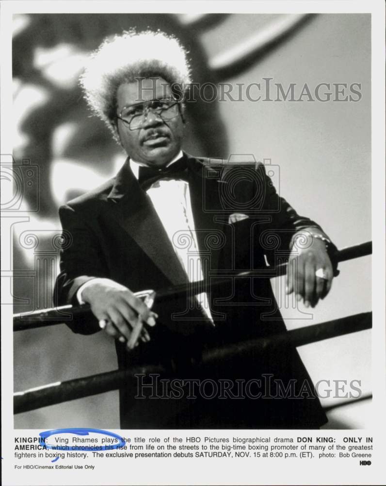 1997 Press Photo Actor Ving Rhames in &quot;Don King: Only in America&quot; - hcq45191- Historic Images