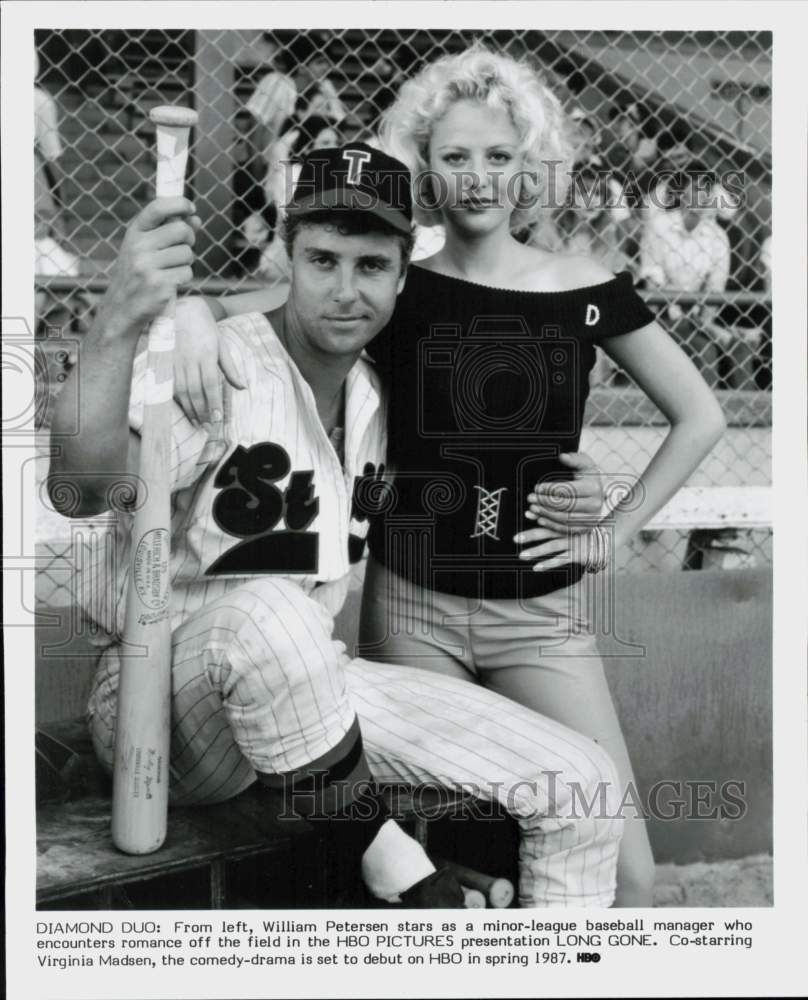 Press Photo Actors William Petersen &amp; Virginia Madsen in &quot;Long Gone&quot; - hcq45240- Historic Images