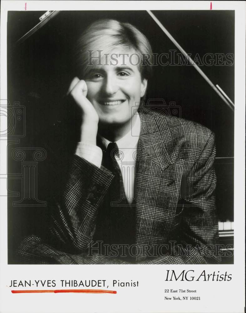 1990 Press Photo Jean-Yves Thibaudet, Pianist - hcq45286- Historic Images