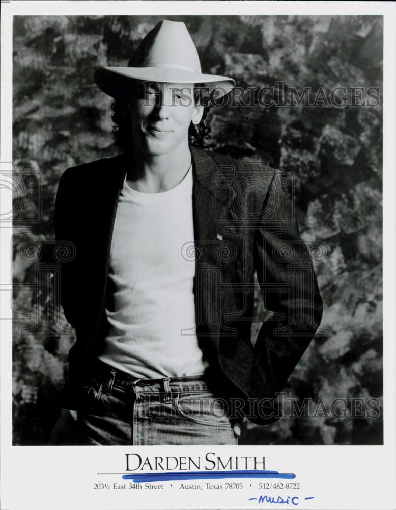 1986 Press Photo Musician Darden Smith - hcq45295- Historic Images