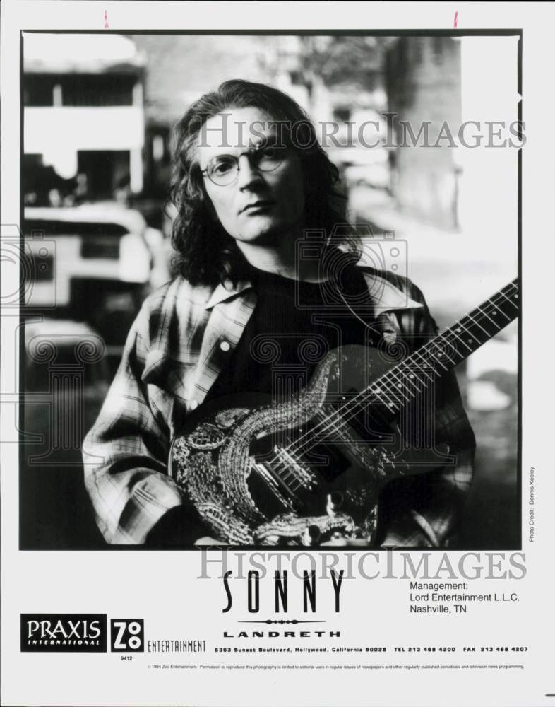 1994 Press Photo Musician Sonny Landreth - hcq45312- Historic Images