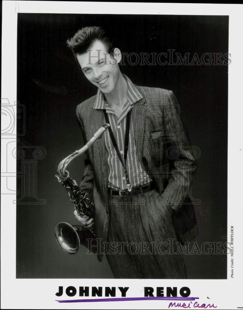 1984 Press Photo Musician Johnny Reno - hcq45400- Historic Images