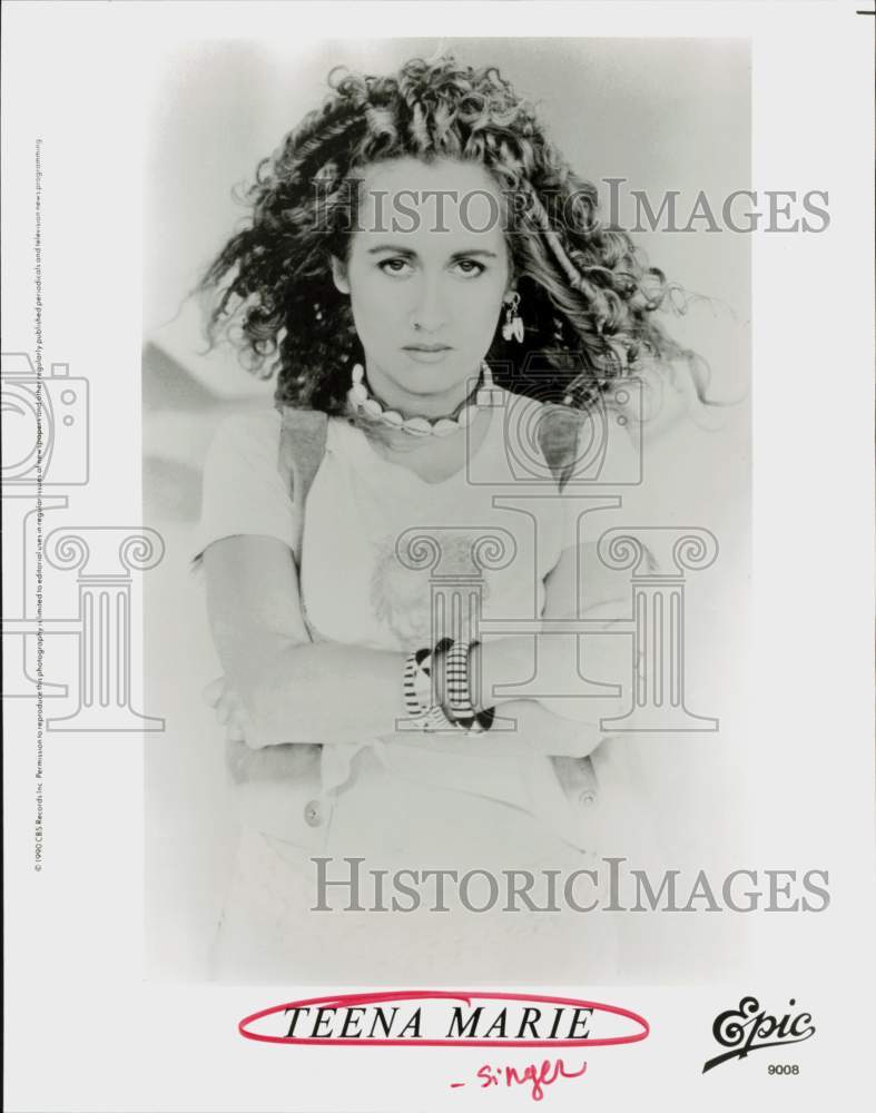 1990 Press Photo Singer Teena Marie - hcq45425- Historic Images