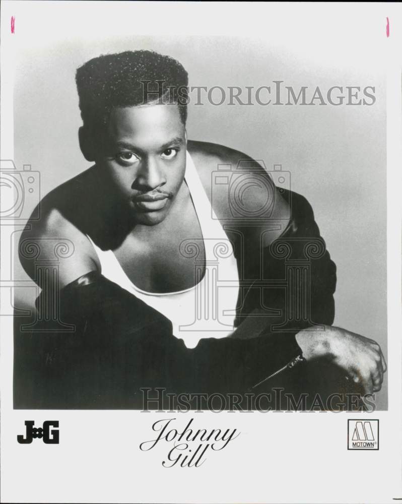 1991 Press Photo Entertainer Johnny Gill - hcq45940- Historic Images