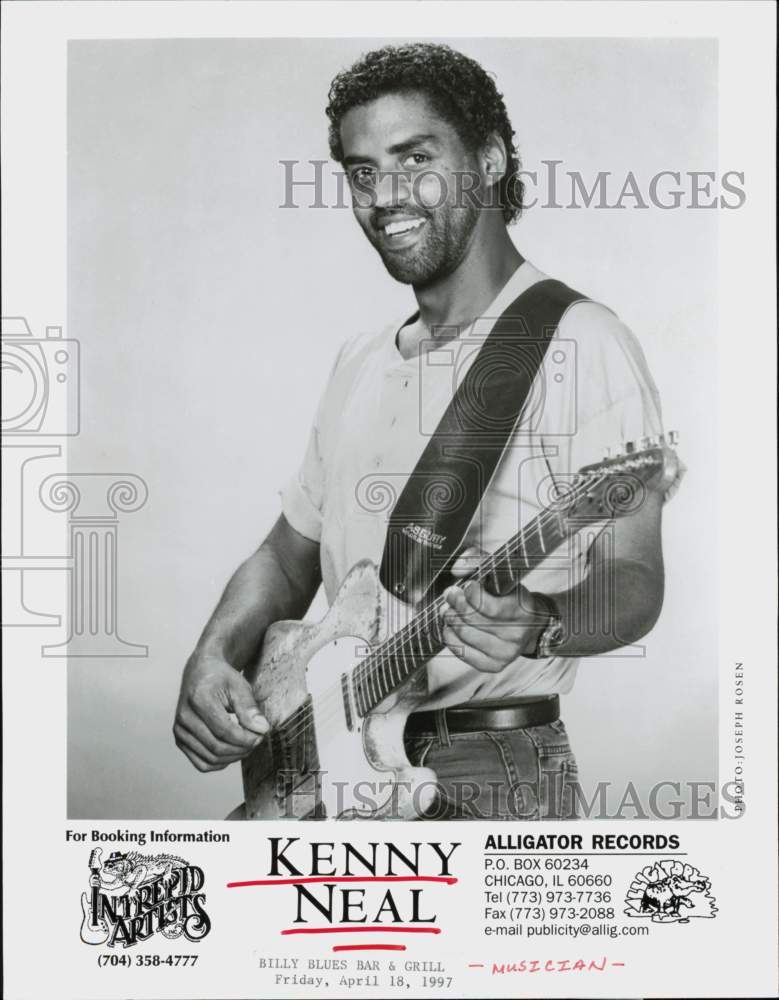 1997 Press Photo Musician Kenny Neal - hcq46216- Historic Images