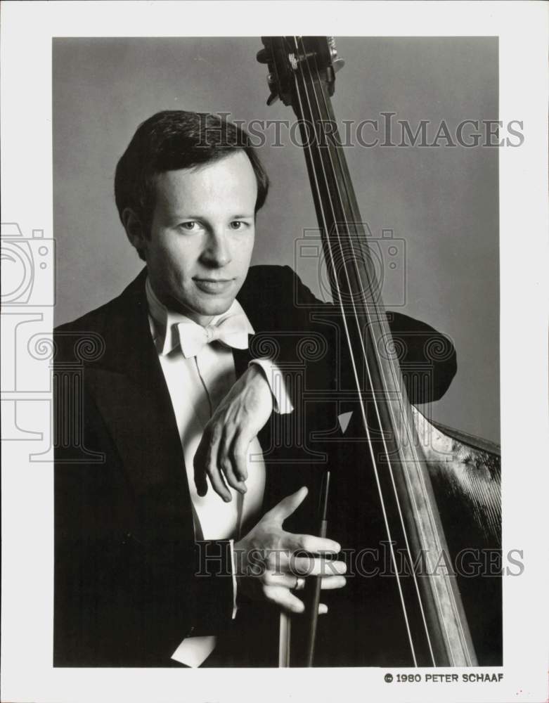 1980 Press Photo James Vandemark, Double Bass Musician - hcq46308- Historic Images