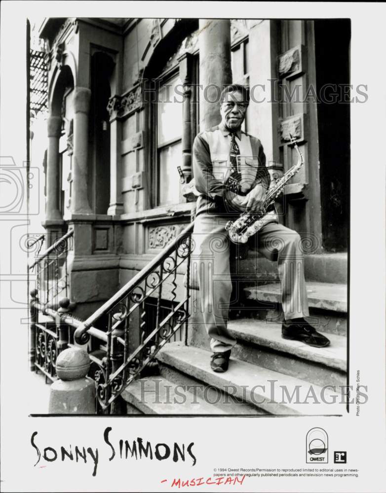 1994 Press Photo Musician Sonny Simmons - hcq46374- Historic Images