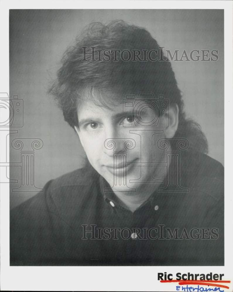 1991 Press Photo Entertainer Ric Schrader - hcq46393- Historic Images