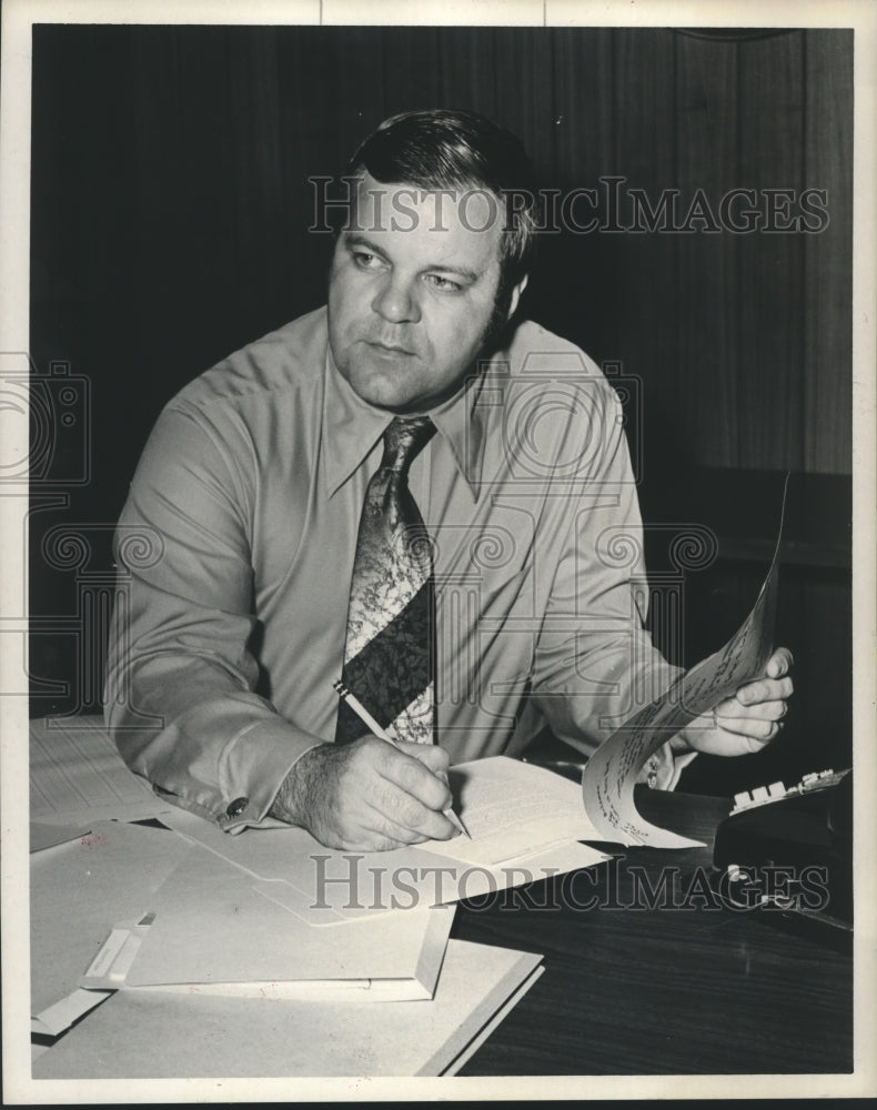 1971 Press Photo Bob Brodhead, Louisiana State University Athletic Director - Historic Images