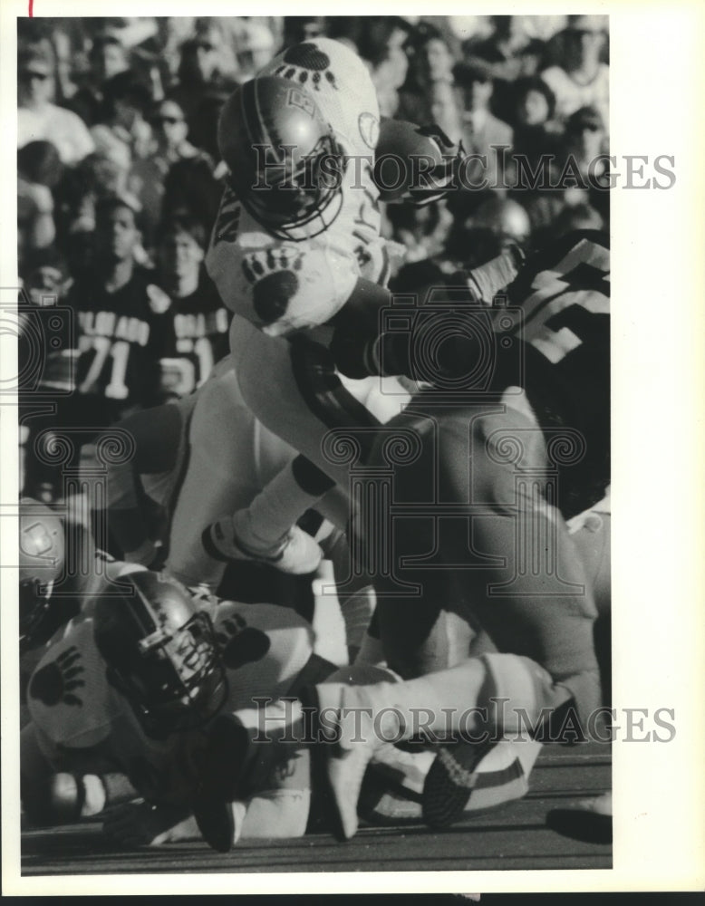 1986 Press Photo Baylor University Football Player at Game - hcs00210 - Historic Images