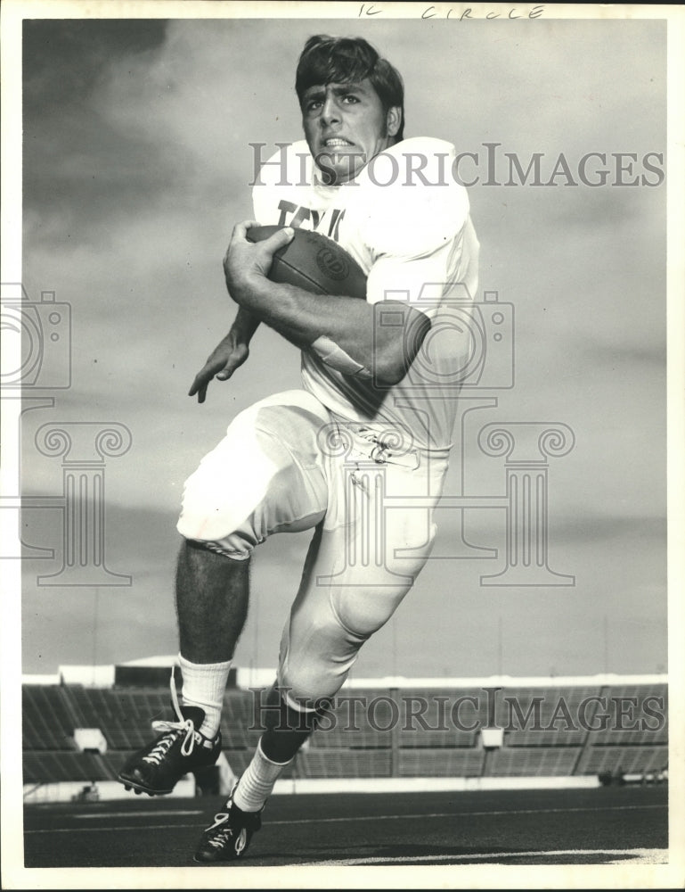 1970 Press Photo Don Burrisk, University of Texas Football Halfback - hcs00250 - Historic Images