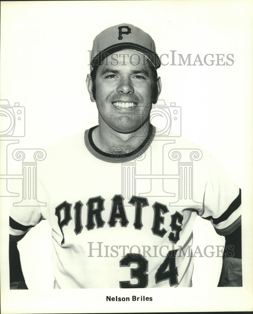 1972 Press Photo Nelson Briles, pitcher, Pittsburgh Pirates. - hcs00642 - Historic Images