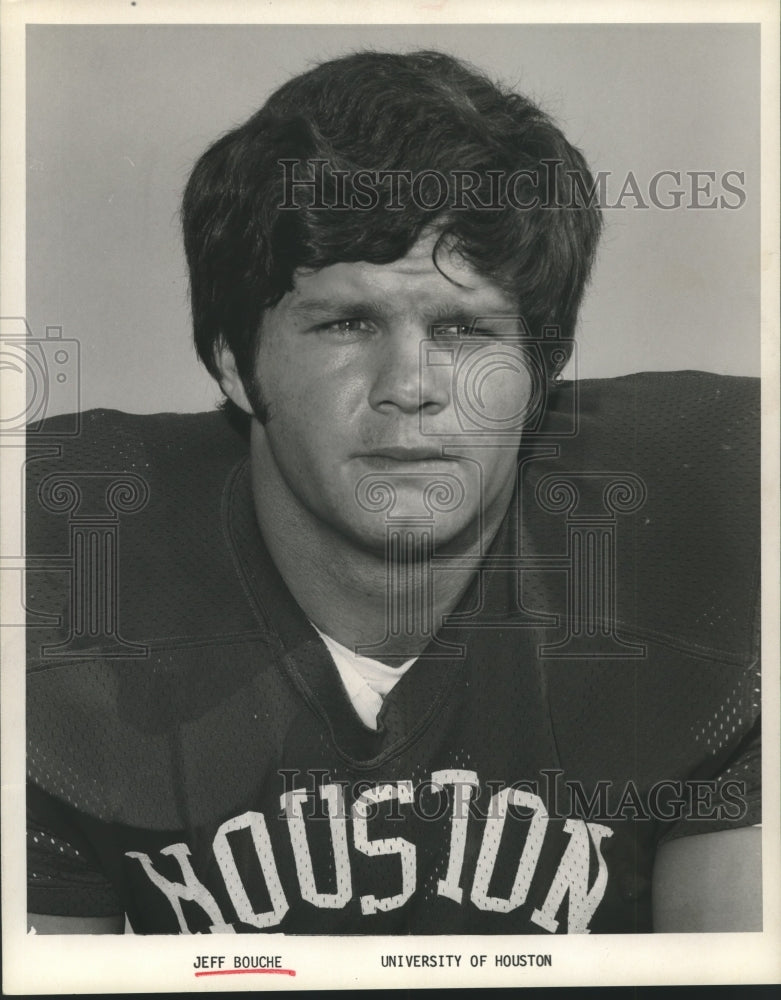 1975 Press Photo Jeff Bouche, University of Houston football - hcs00668 - Historic Images